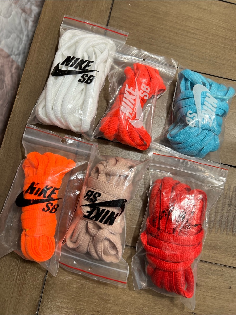 Nike SB dunks Replacement Shoelaces lot of 6 pairs assorted colors